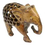 Sarana Olifant hout trunk curled S - India