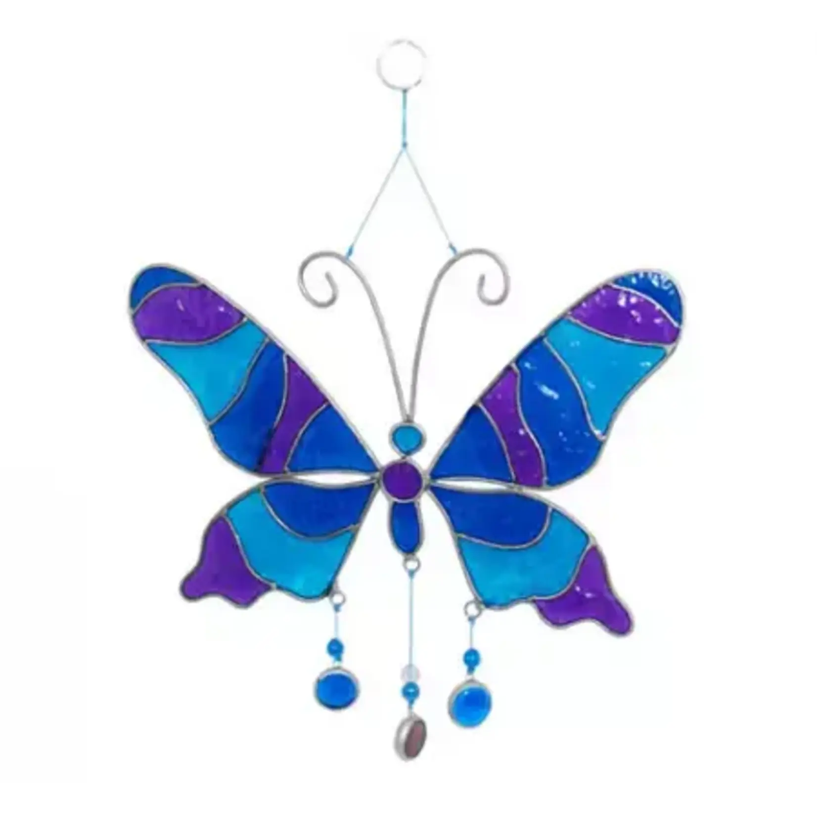 Sarana Hanger resin vlinder blue /orange - Indonesië