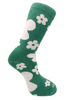 Let's do Goods Wandelsokken  Let's do Goods Walking  Flowers - Light green mt 39-42