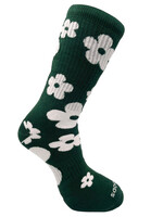 Let's do Goods Wandelsokken  Let's do Goods Walking Flowers - Dark green mt 43-46