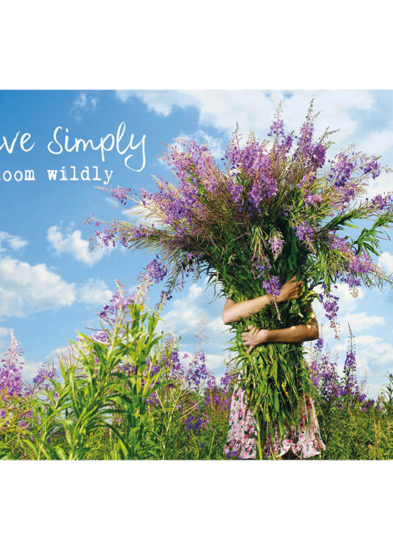 Zintenz Ansichtkaart Live simply bloom wildly
