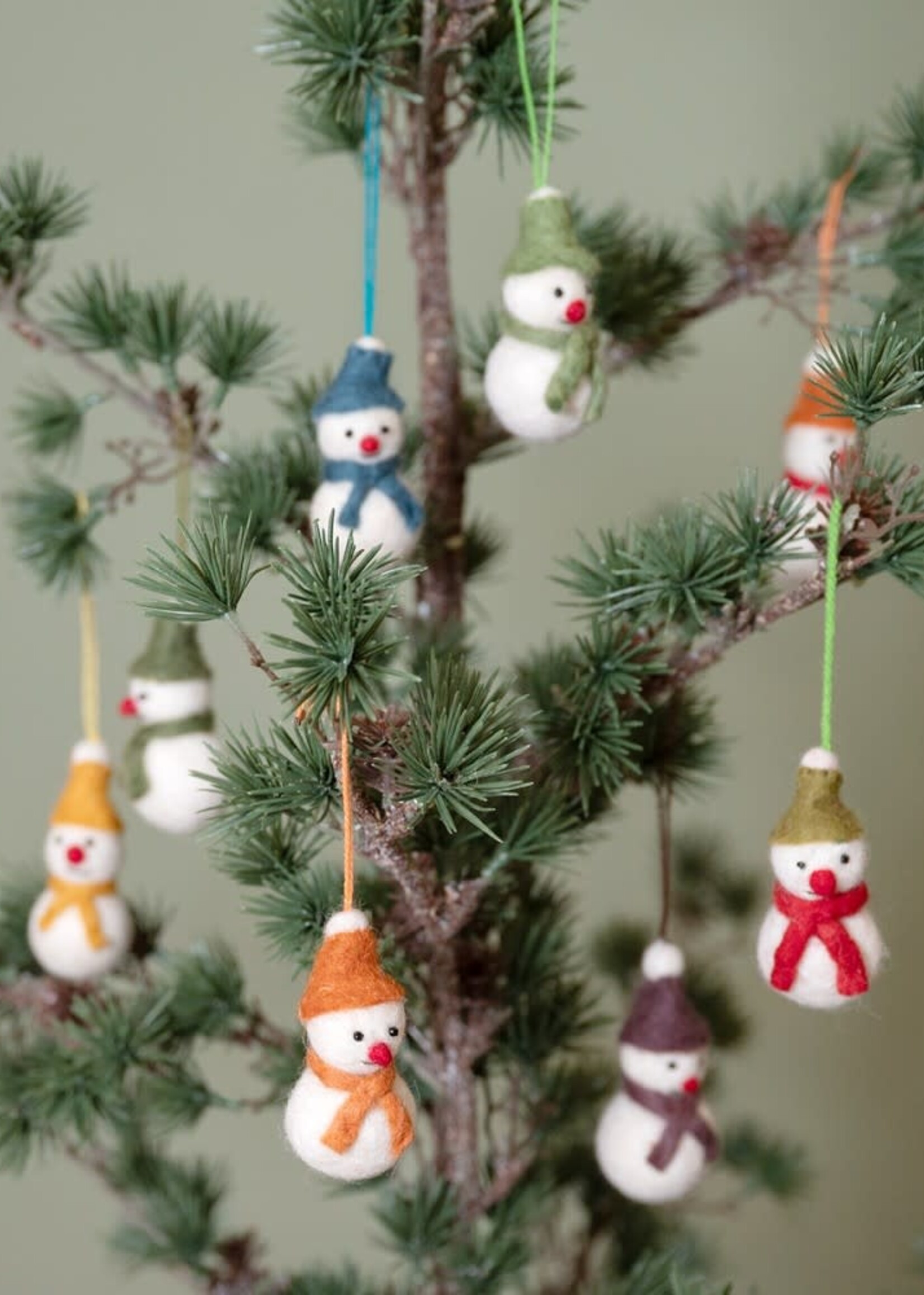 Sjaal met Verhaal Sneeuwpopje Aardetinten - Nepal