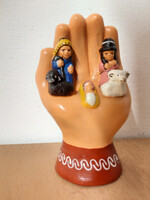 Wilma's Wereld Kerststal Hand aardewerk 8 cm* HN022