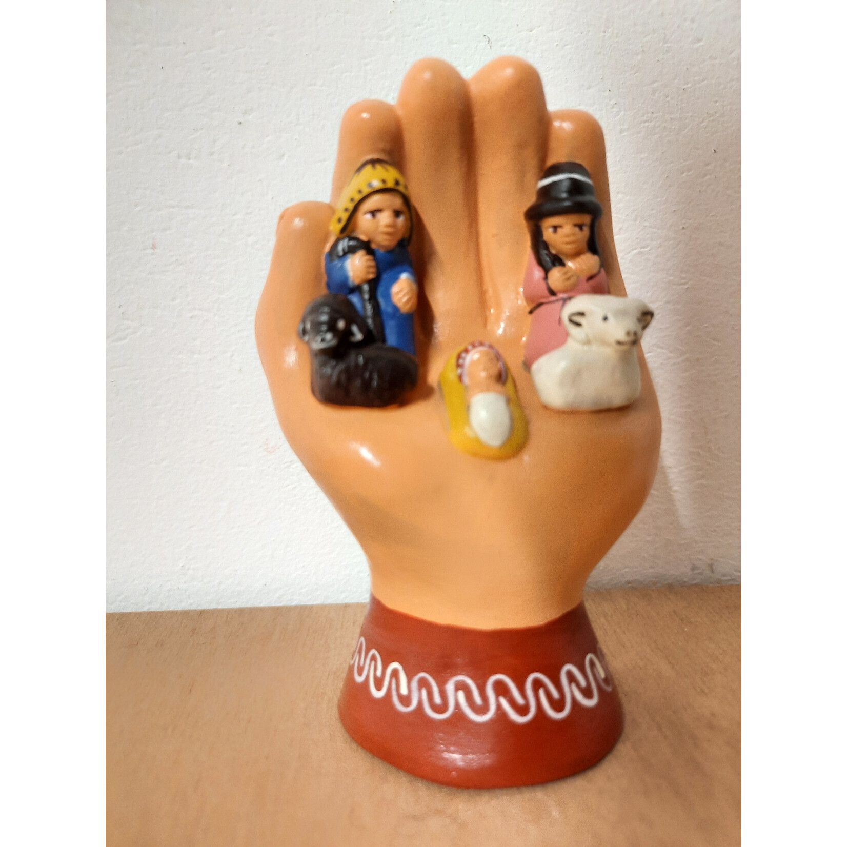 Wilma's Wereld Kerststal Hand aardewerk 8 cm** HN022