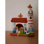 Wilma's Wereld Kerststal voor witte kerk - Peru