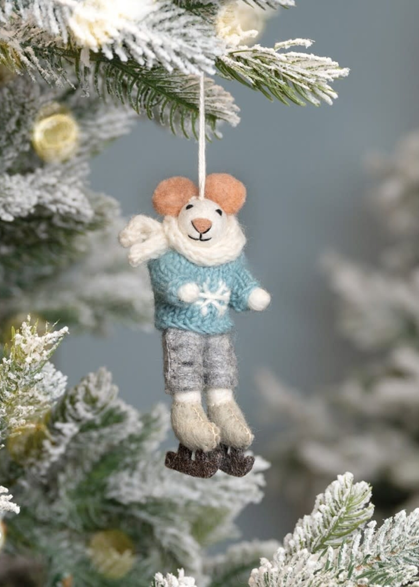 Sjaal met Verhaal Hanger Muis Schaatser - Nepal