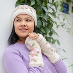 Sjaal met Verhaal Handwarmers Flowers Crème - Nepal