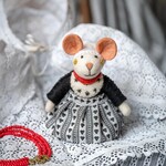 Sjaal met Verhaal Decoratie Muis Zeeuws muisje vilt - Nepal