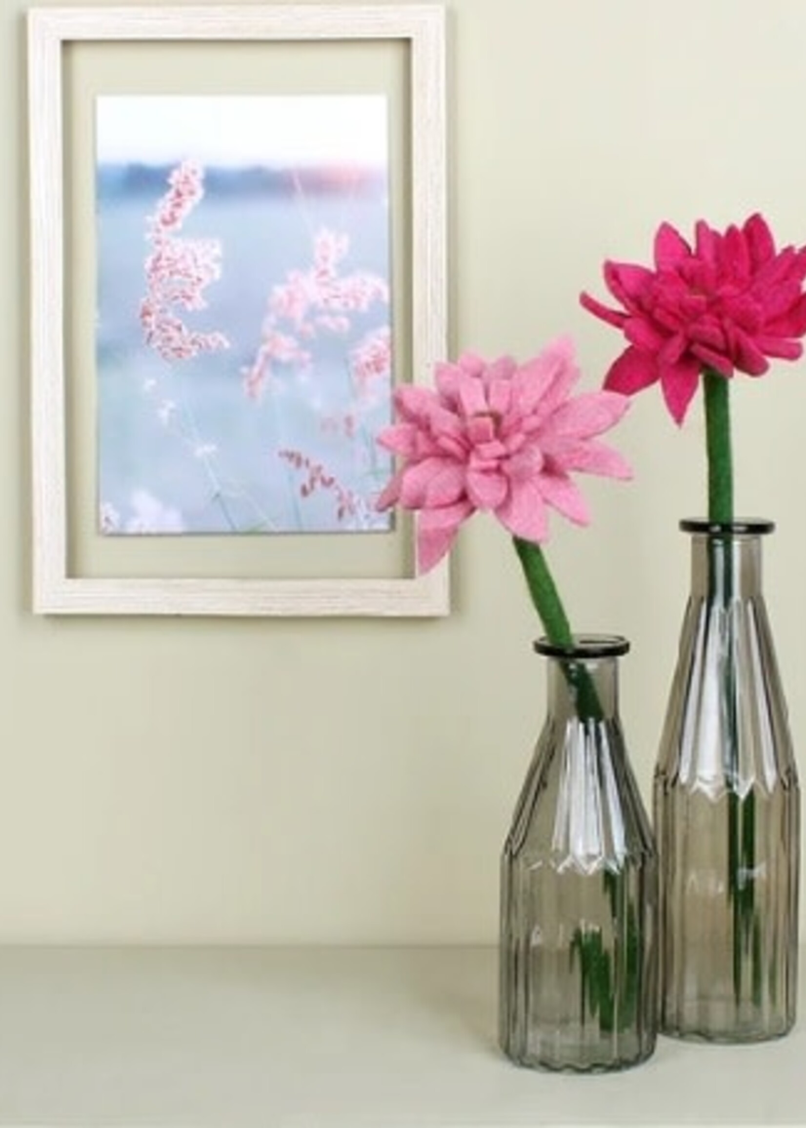 Sjaal met Verhaal Bloem Gerbera Fuchsia - Nepal