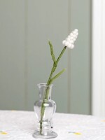 Sjaal met Verhaal Bloem Druifje  Wit vilt - Nepal