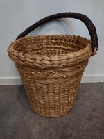 Return to Sender Gevlochten mand H33cm bruin - waterhyacint - Indonesie