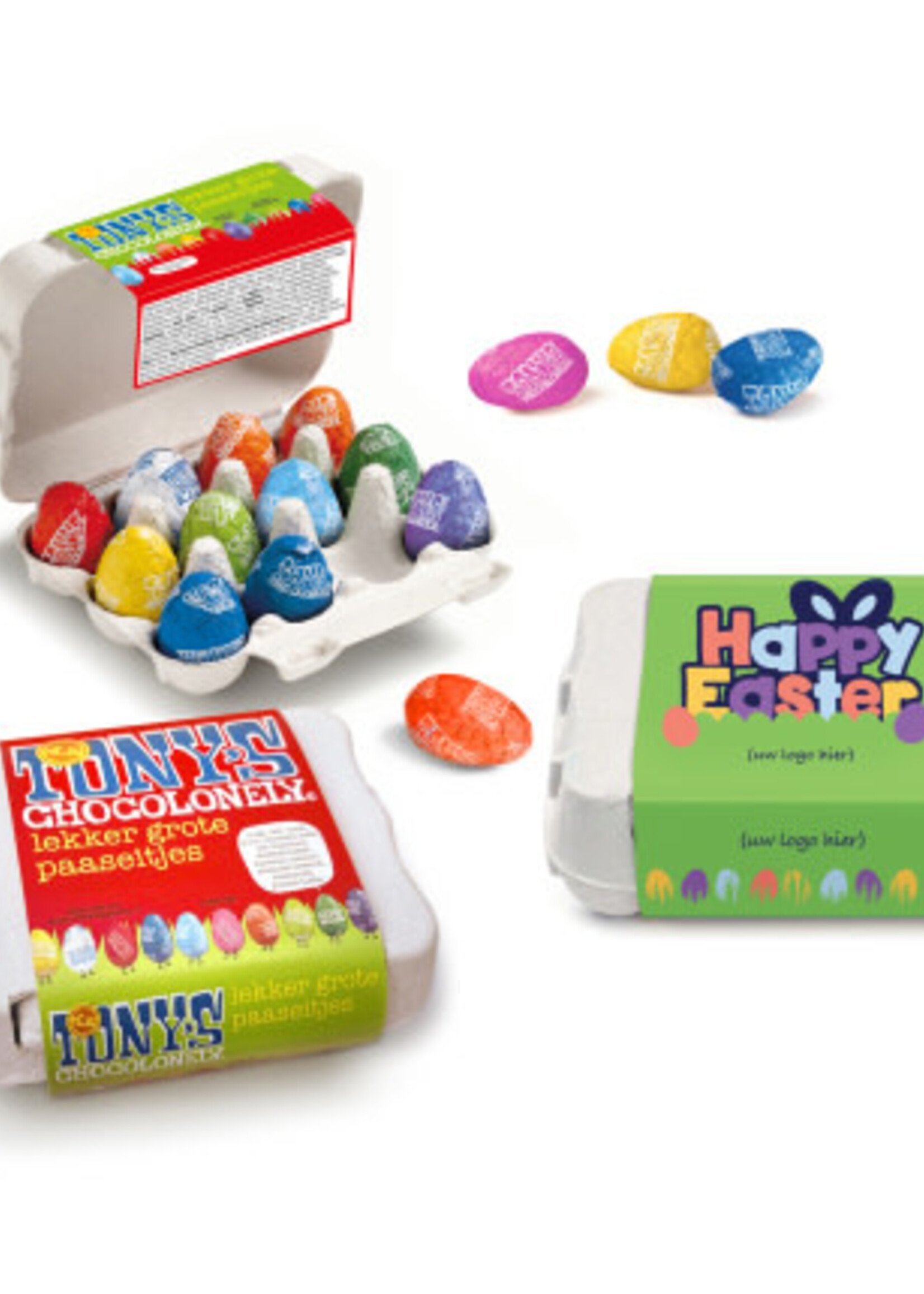 Tony's Chocolonely Nederland Tony PAASEITJES  Mix 12 stuks 150gr