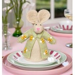 Sjaal met Verhaal Decoratie Funny Bunny Bij vilt - Nepal