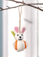 Sjaal met Verhaal Hanger Paashaas wit - Nepal