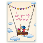 Zintenz Ansichtkaart Live your life and forget your age TL59*