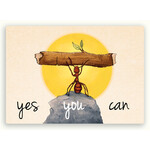 Zintenz Ansichtkaart Yes you can