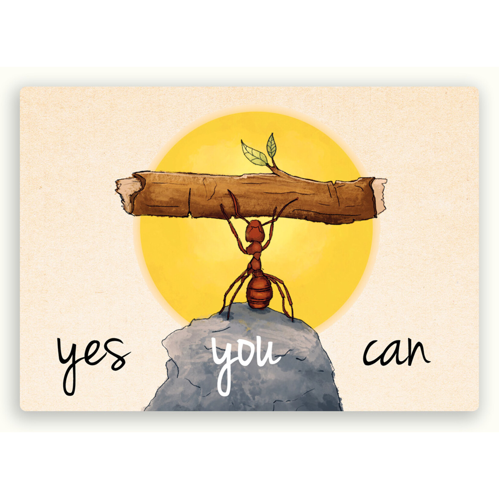 Zintenz Ansichtkaart Yes you can TL75