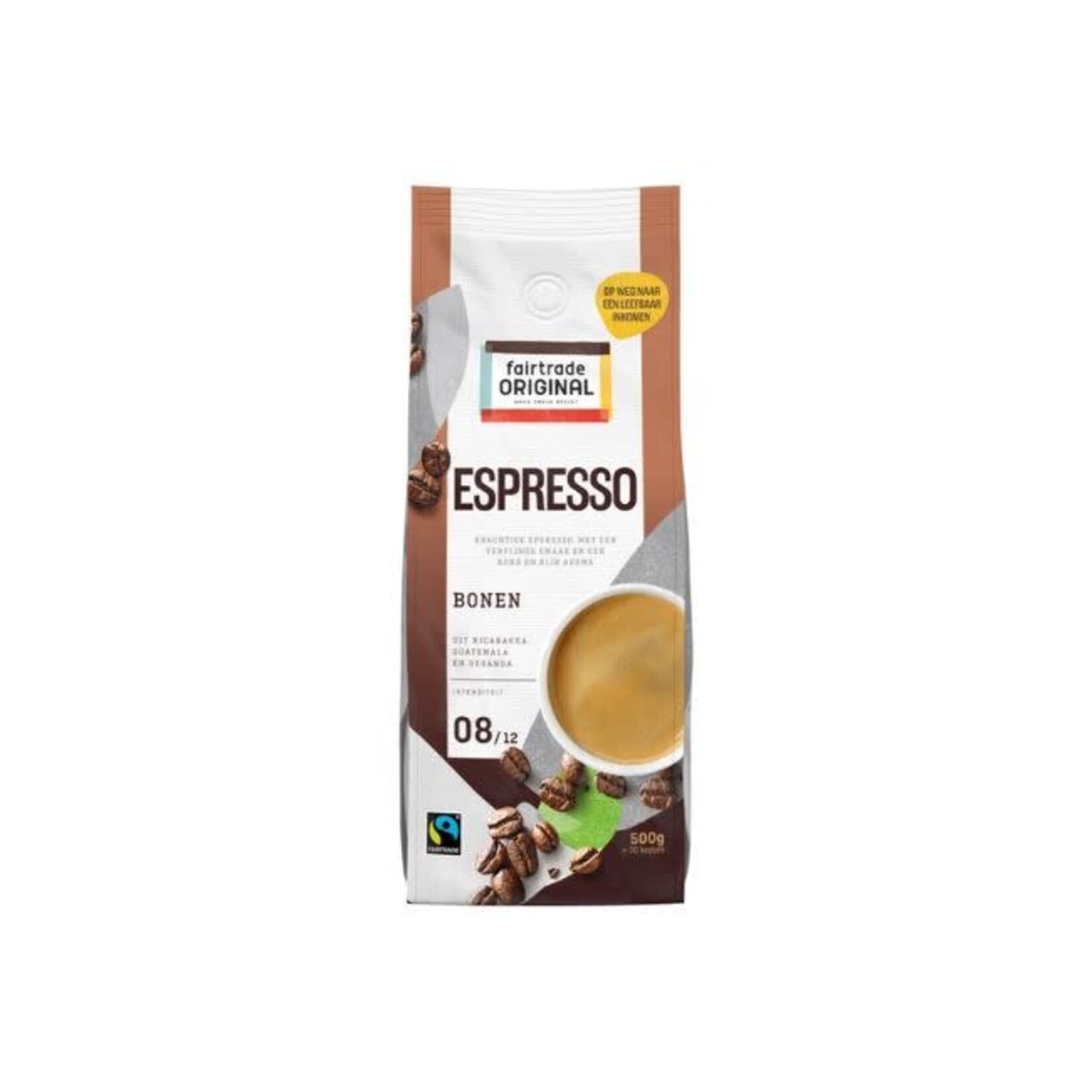 Fair Trade Original Fairtrade Original Espresso Koffiebonen 8 MH 500g