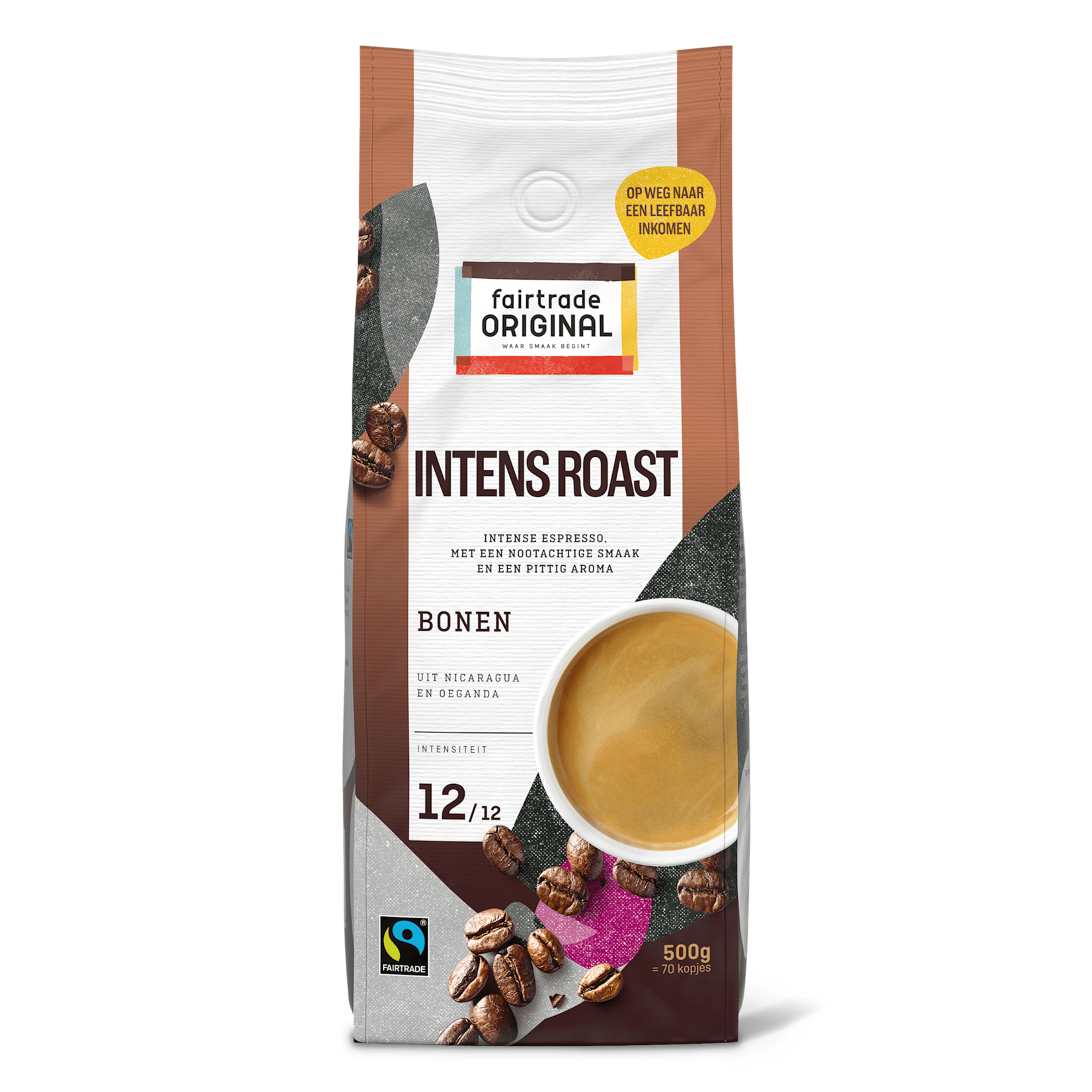 Fair Trade Original Fairtrade Original Espresso Intense Roast Koffiebonen 12  - 500g LIRP