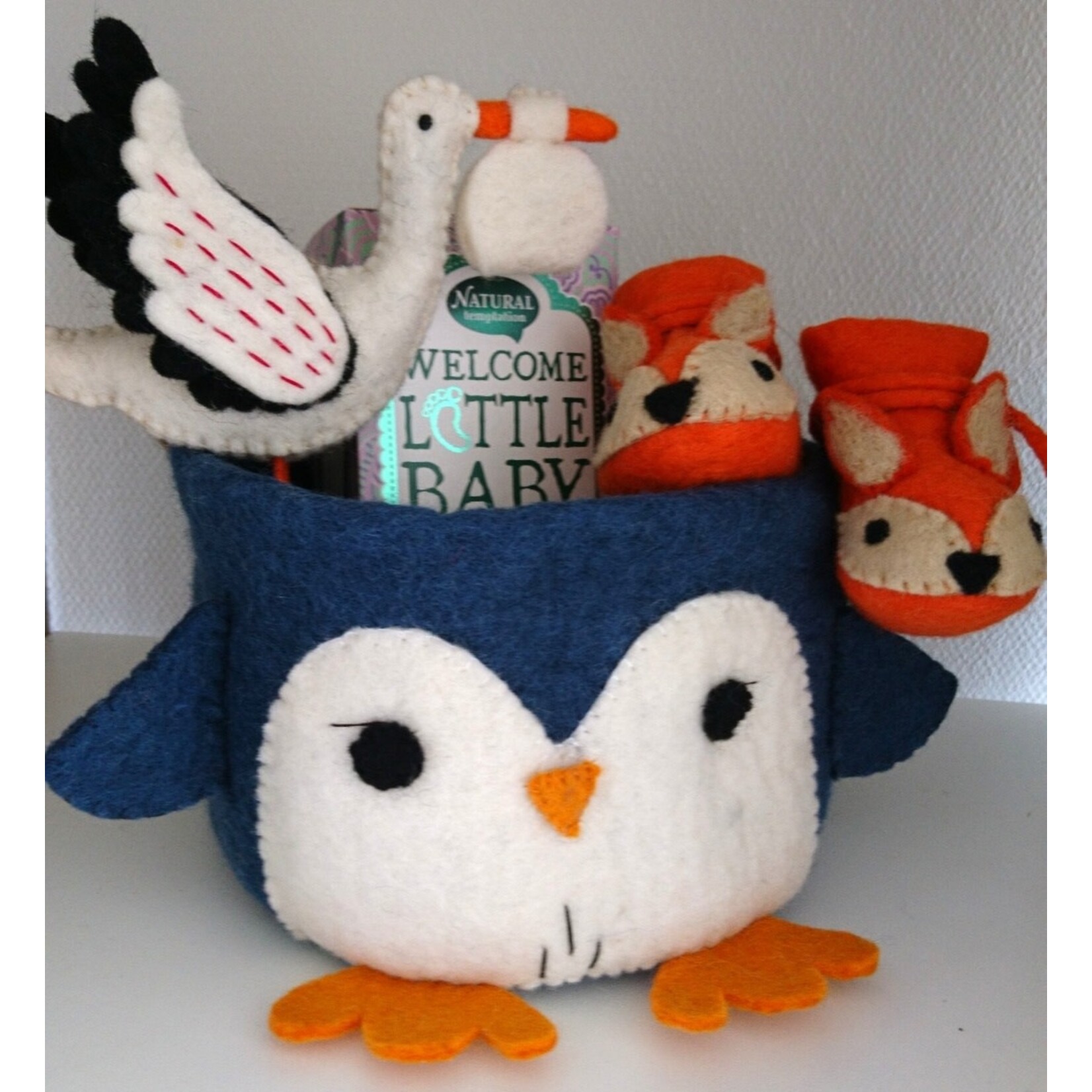 BeYoona Pinguin Mand van vilt - Nepal