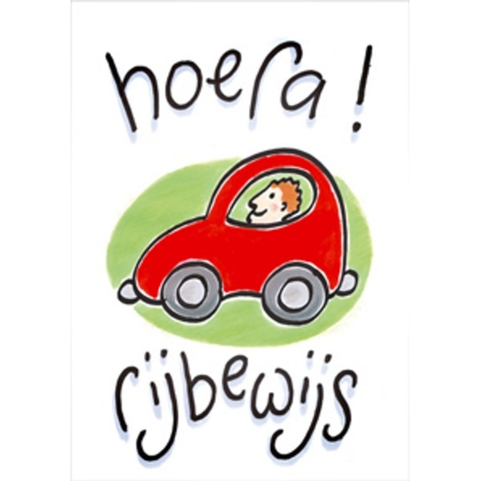 Floris Recycled Stationary Postkaart "Hoera! Rijbewijs"