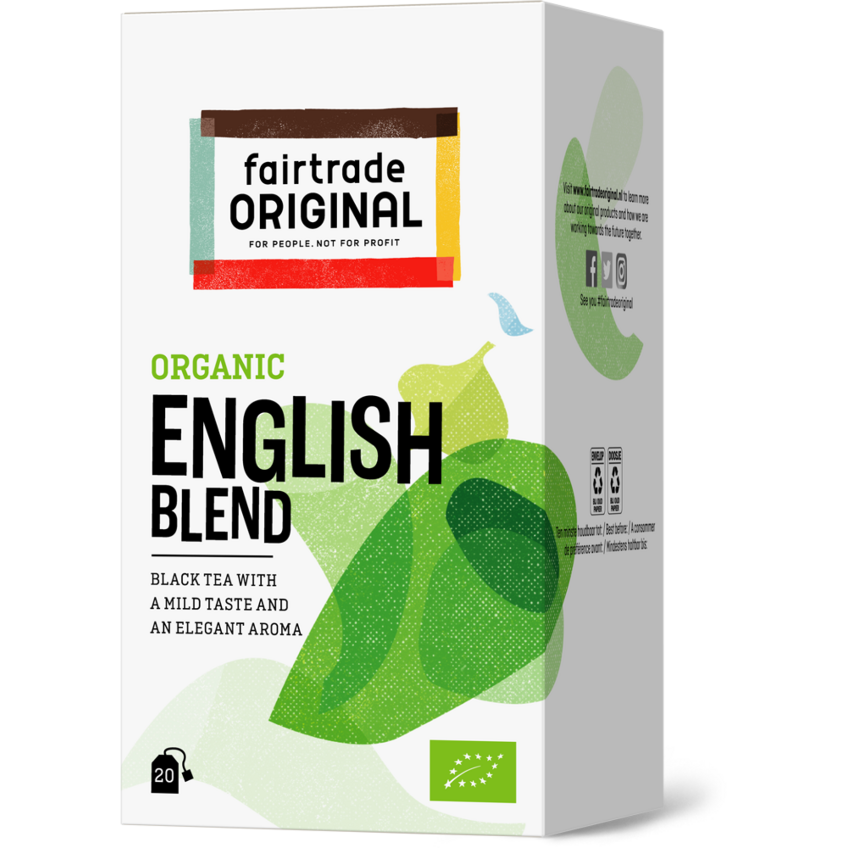 Fair Trade Original Fairtrade Original Thee Engelse Melange, Bio, MH, 20x1,75g