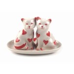 El Puente Peper en zoutstel Cats in love ceramic - Thailand