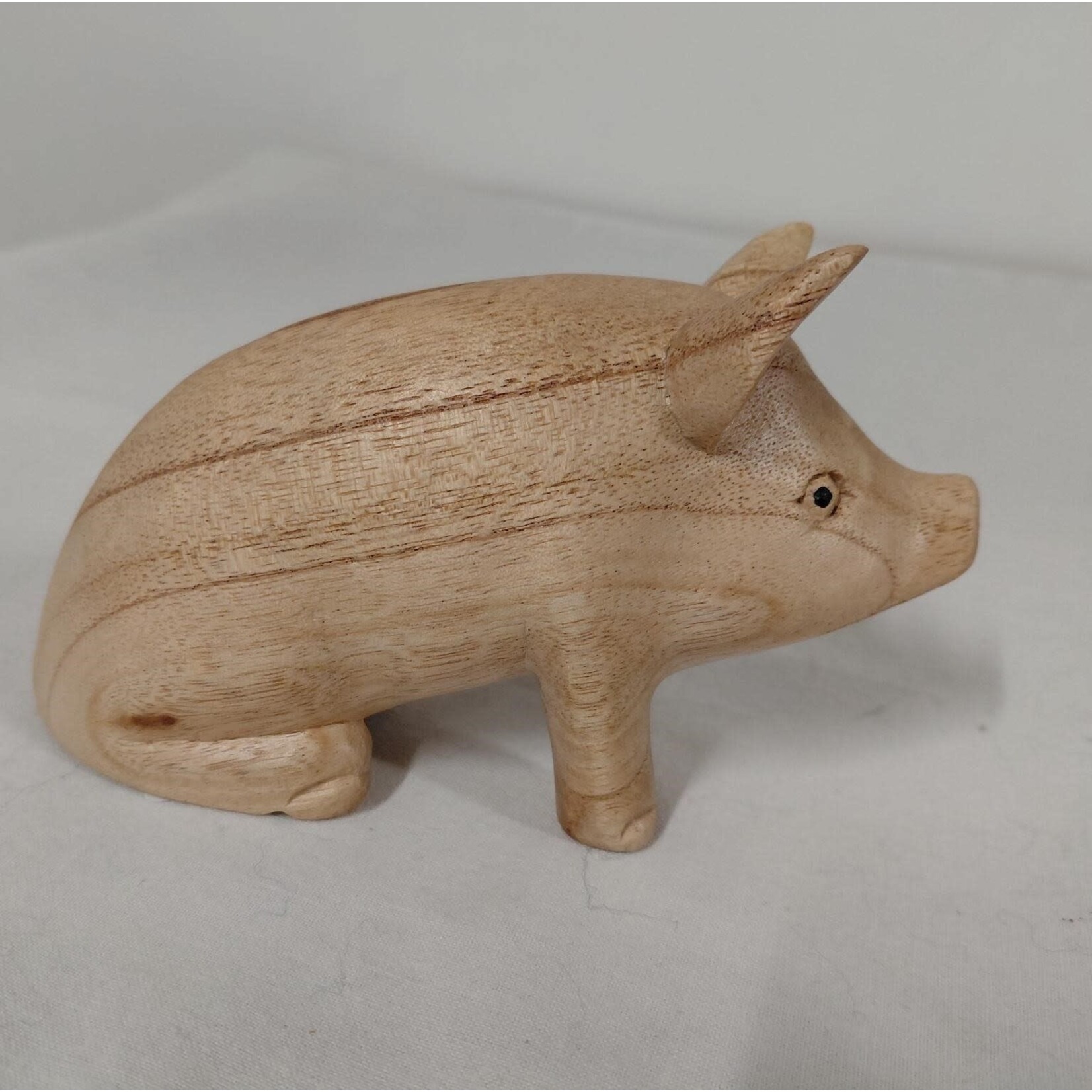 Sakura Import Varken 14cm houtsnijwerk - Indonesie