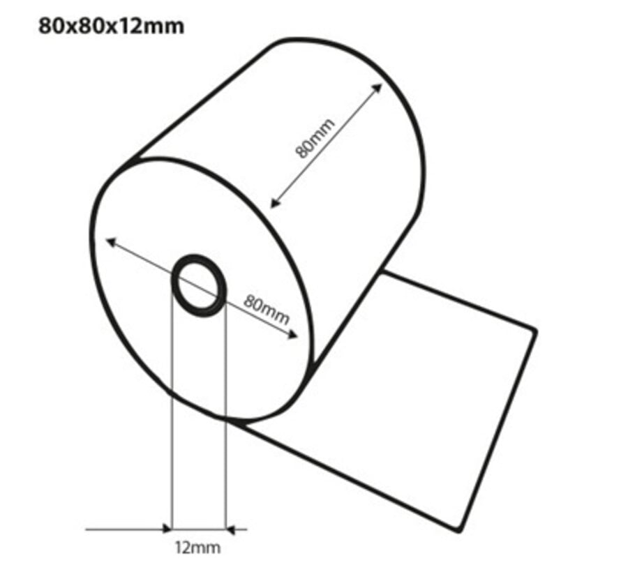 rouleaux thermiques 80x80x12- 30 pcs