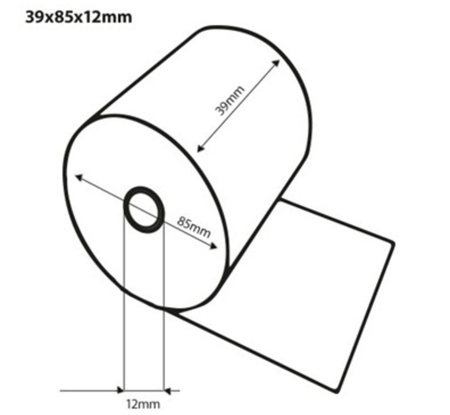 Bobine Thermique 39x85x12 mm CI