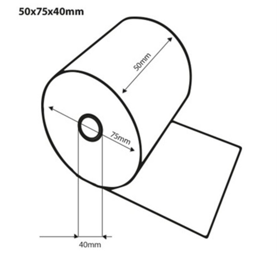 Bobine Thermique 50x75x40 mm