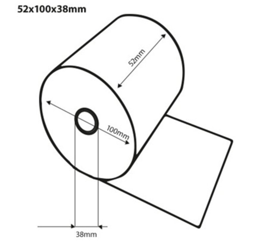 Bobine Thermique 52x100x38 mm