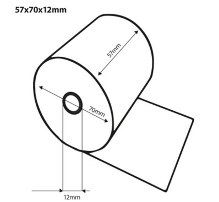 Bobine Thermique 57x70x12 mm