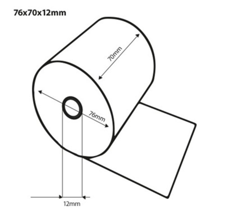 Bobine Thermique 76x70x12 mm