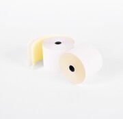 Rouleaux de caisse Rouleaux Duplo blanc/jaune 57x70x12 mm