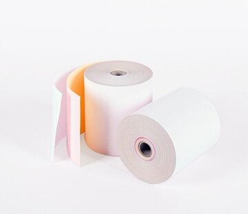 Rouleaux de caisse Rouleaux Triplo blanc/rose/jaune 76x70x12 mm