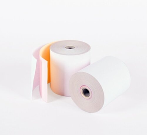 Rouleaux de caisse Rouleaux Triplo blanc/rose/jaune 76x70x12 mm