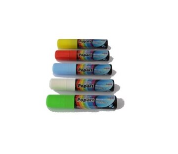 Marqueurs craie Popart 15mm - 5 couleurs