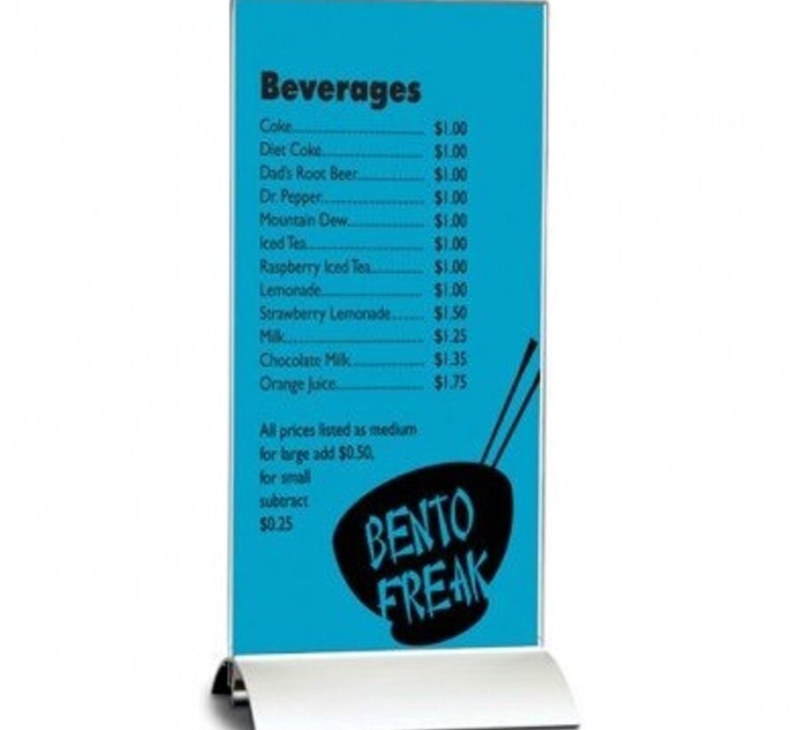 Porte-menu Deluxe 1/3 A4 (portrait)