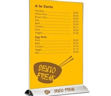 Porte-menu A5 Deluxe (portrait)