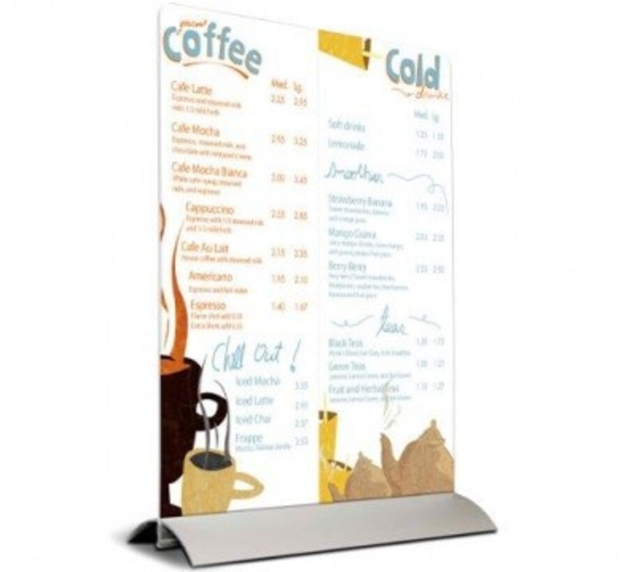 Porte-menu A4 Deluxe (portrait)
