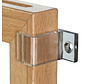 Fixation murale pour cadre en bois