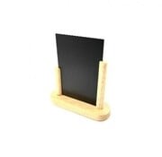 Porte-menu de table cadre bois coloris craie  A4 vierge