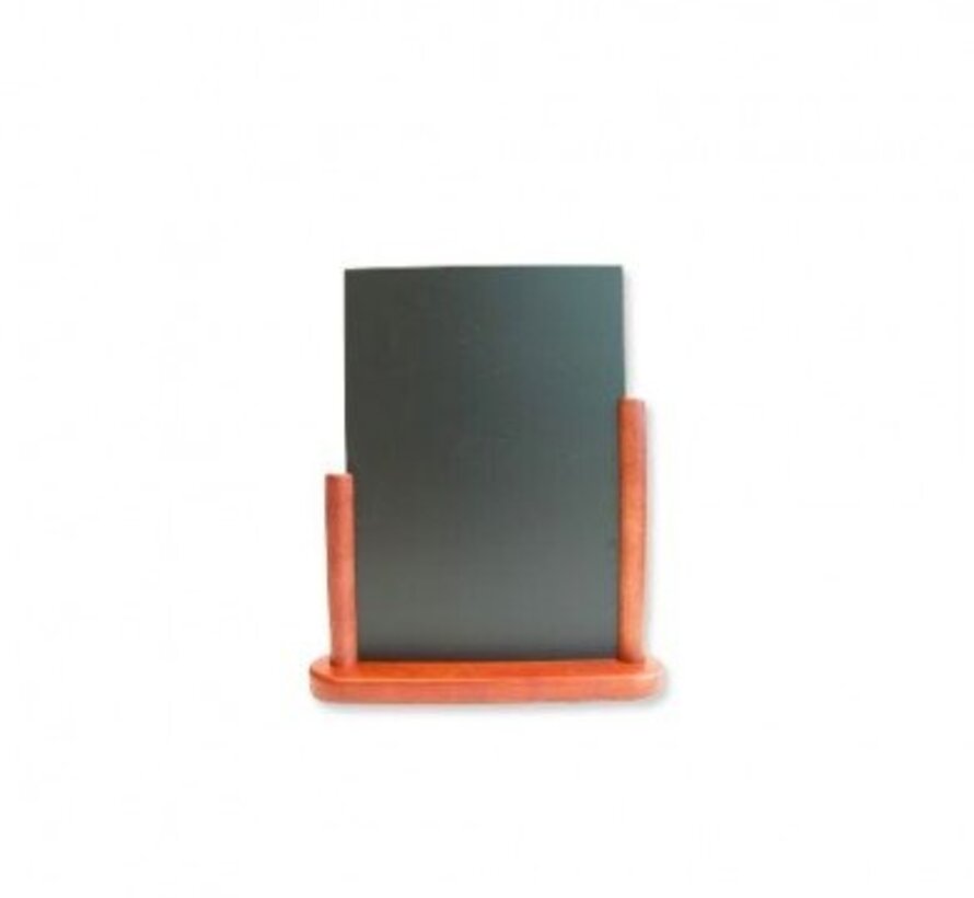 Porte-menu de table cadre bois coloris craie  A5 Acajou