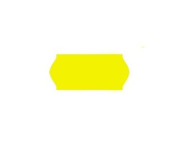 Uno étiquettes de prix 26x12 fluo jaune - 36 Rouleaux