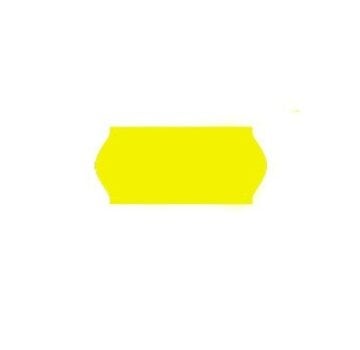 Uno étiquettes de prix 26x12 fluo jaune - 36 Rouleaux