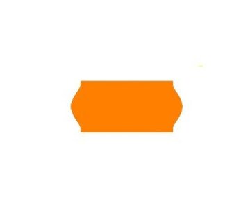 Uno étiquettes de prix 26x12 fluo orange - 36 Rouleaux