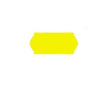 Printex étiquettes de prix 26x12 fluo jaune - 36 rouleaux