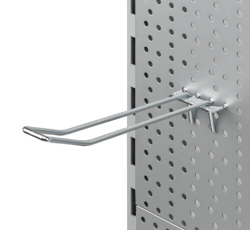 Tête de broche double pour panneau perforé avec plaquette de tôle