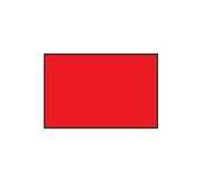 BLITZ étiquettes prix 26x16 rouge rectangle -  36 rouleaux